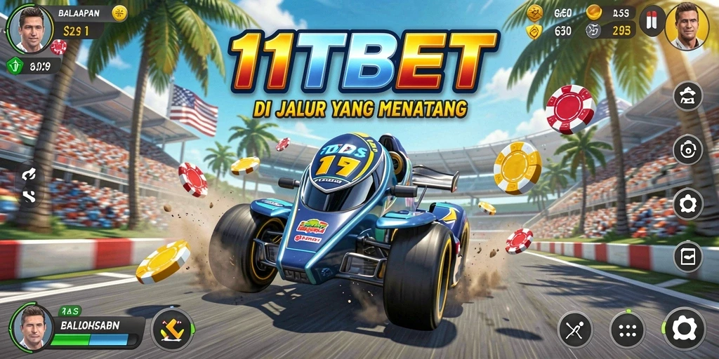 Screenshot game 11TBET menampilkan aksi balapan yang mendebarkan dan adrenalin tinggi.