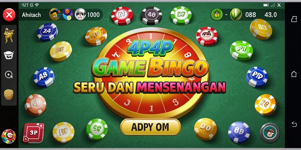 Tampilan gameplay Bingo yang seru di 4P4P.