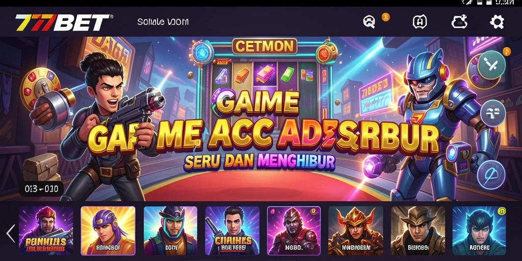 Gameplay seru dan menarik dalam 777BET, penuh aksi Arcade.