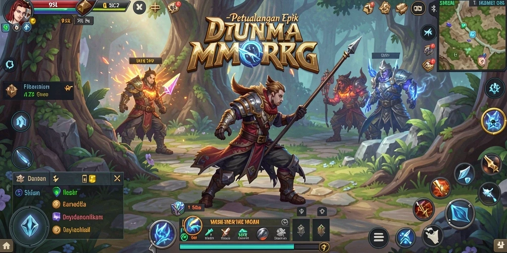 Gameplay fantastis dalam dunia MMORPG 9SL yang penuh petualangan.
