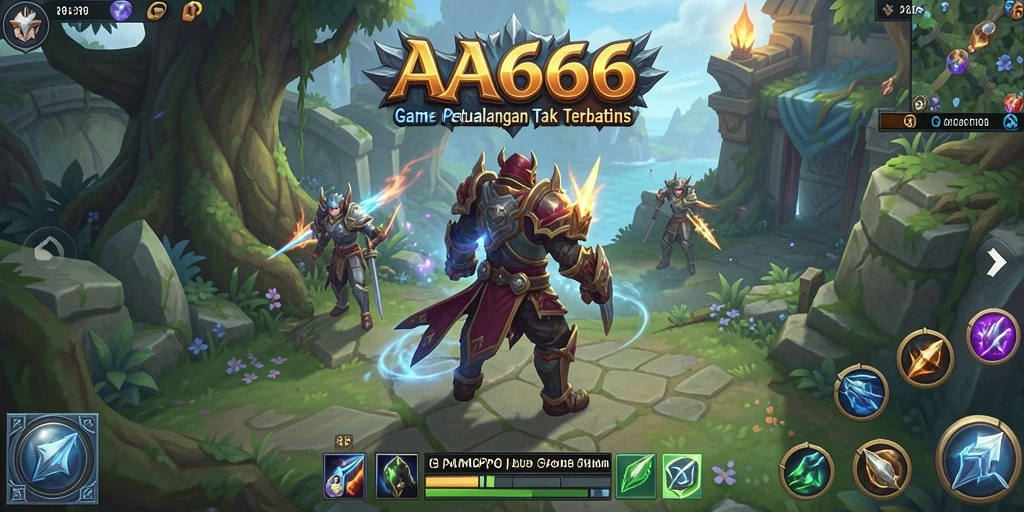 Screenshot gameplay <strong>AA666</strong> menampilkan pertarungan epik di dunia MMORPG.