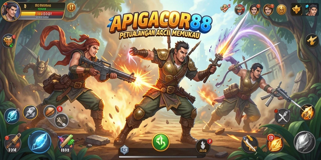 Gambaran aksi mendebarkan dalam APIGACOR88.