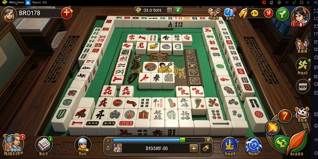 Tampilan gameplay Mahjong yang seru di BRO178