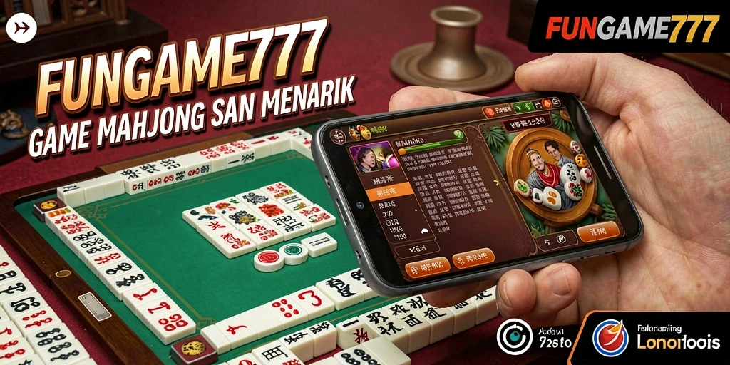Tampilan menarik dari gameplay FUNGAME777 dengan ubin Mahjong.