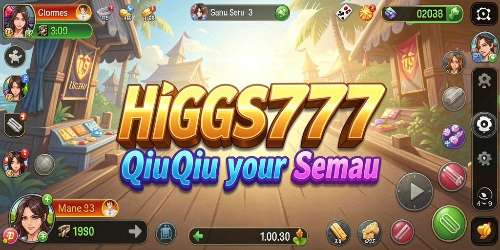 Tampilan gameplay QiuQiu yang seru di HIGGS777.
