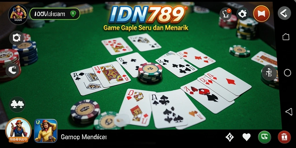 Tampilan screenshot gameplay Gaple yang menarik dan interaktif.