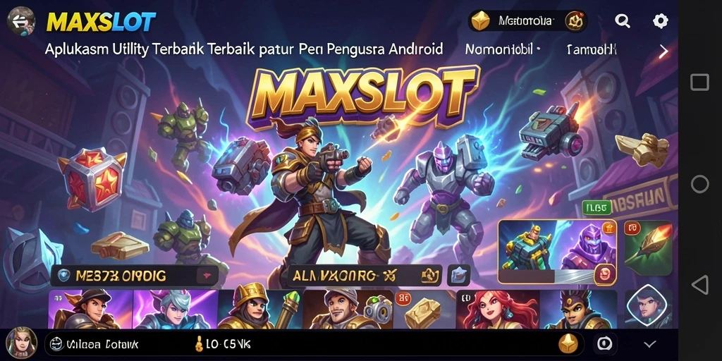 Tampilan antarmuka MAXSLOT yang user-friendly dan fungsional.
