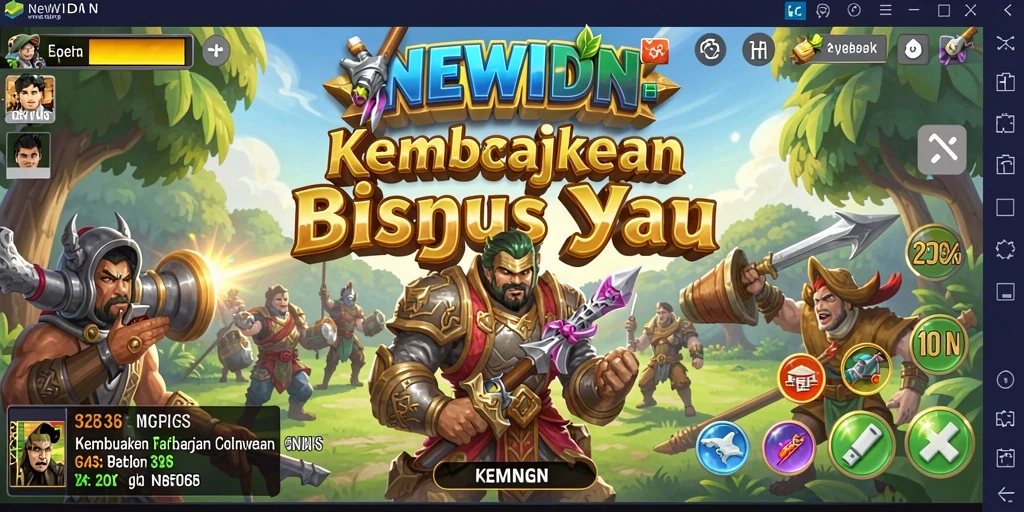 Screenshot menunjukkan momen menarik dalam gameplay NEWIDN.