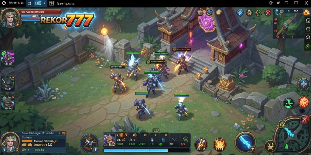 Tampilan gameplay menarik di REKOR777 dengan aksi strategi seru.