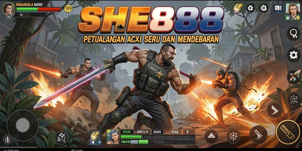 Tangkapan layar aksi mendebarkan dari game SHE888.
