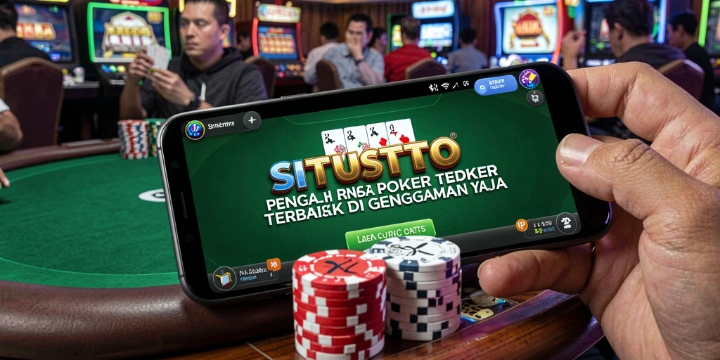 Tampilan gameplay menegangkan dalam aplikasi poker SITUSTOTO.