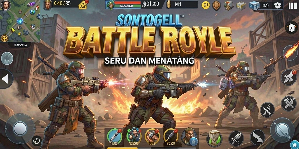 Gameplay seru Battle Royale dalam SONTOGEL yang menegangkan.