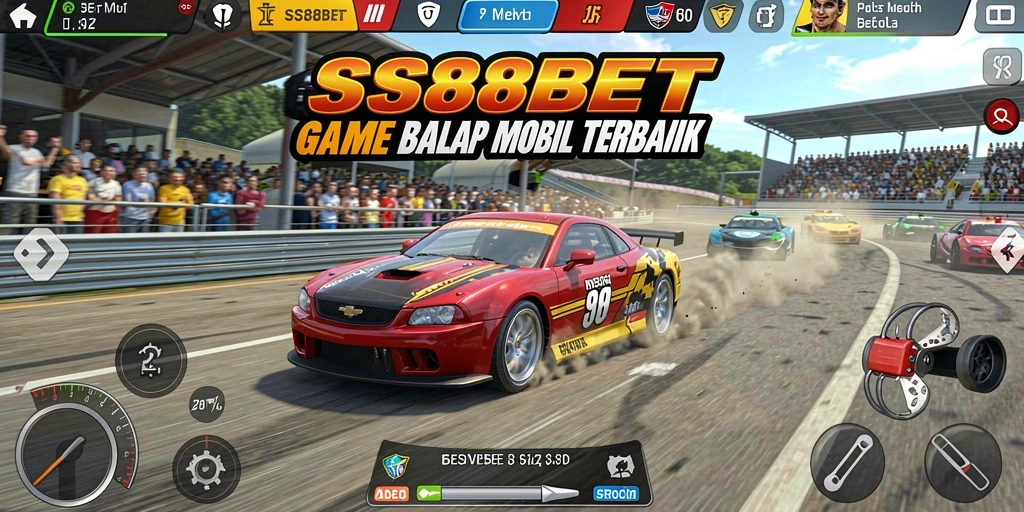 Tampilan memukau dari gameplay balap SS88BET yang mendebarkan.