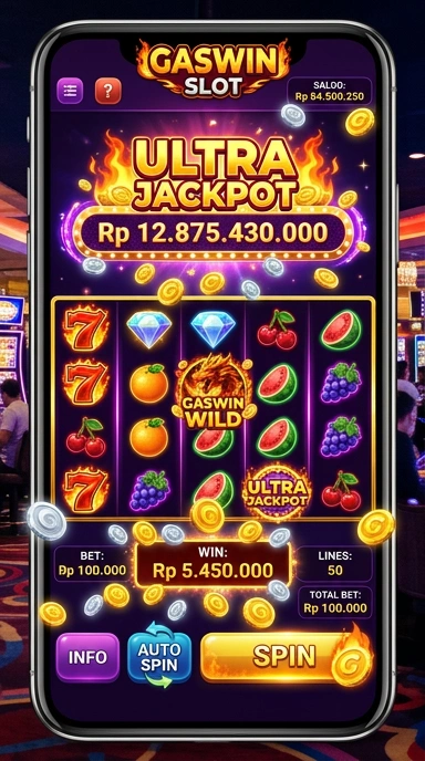 Tampilan utama aplikasi gaswin dengan berbagai pilihan aplikasi.